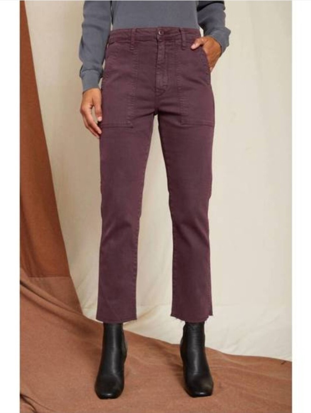 AMO easy army trouser in winetasting